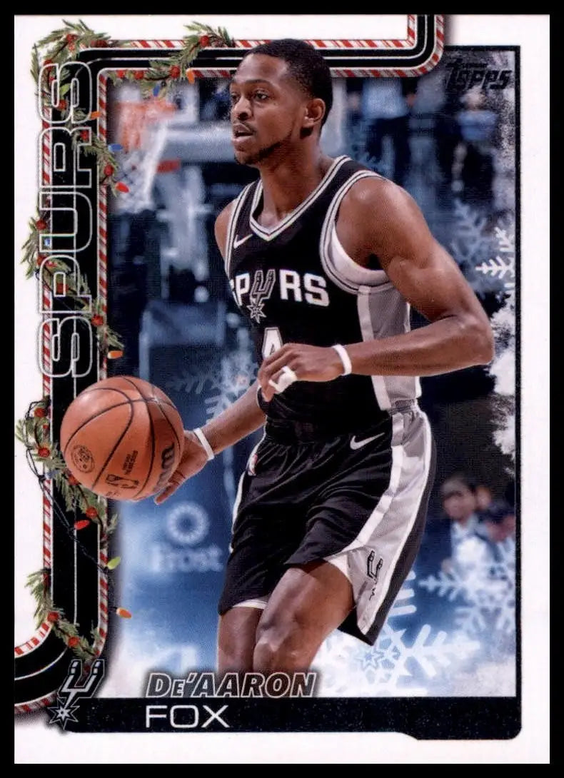 2025-26 Topps Holiday DeAaron Fox #H157 San Antonio Spurs Basketball Card NBA - Basketball Card Single
