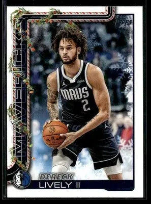 2025-26 Topps Holiday Dereck Lively II #H139 Dallas Mavericks - Basketball Card Single