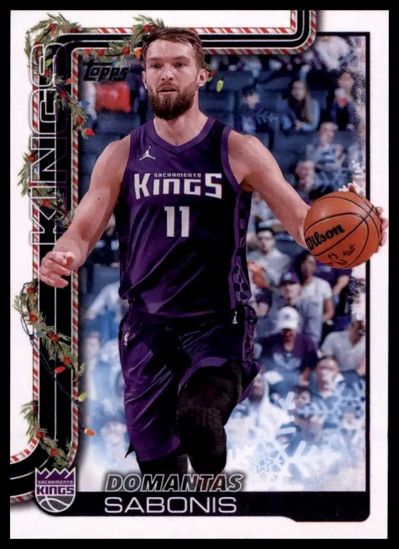 2025-26 Topps Holiday Domantas Sabonis #H134 Sacramento Kings Basketball Card - Basketball Card Single