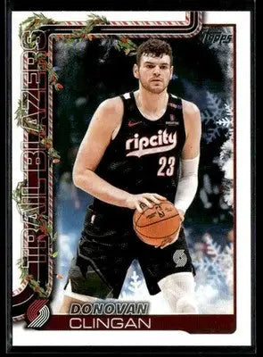 2025-26 Topps Holiday Donovan Clingan #H100 Portland Trail Blazers - Basketball Card Single