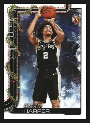 2025-26 Topps Holiday Dylan Harper #H162 RC Rookie San Antonio Spurs - Basketball Card Single