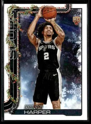 2025-26 Topps Holiday Dylan Harper #H162 RC San Antonio Spurs - Basketball Card Single