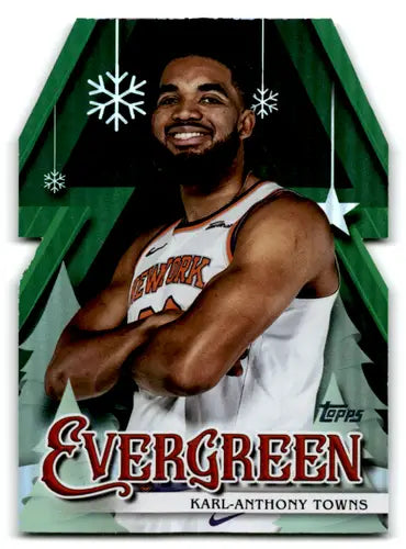 2025-26 Topps Holiday Evergreen #EV-KT Karl-Anthony Towns NM-MT Knicks ID:80371 - Basketball Card Single