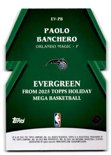 2025-26 Topps Holiday Evergreen #EV-PB Paolo Banchero NM-MT Magic ID:80372 - Basketball Card Single
