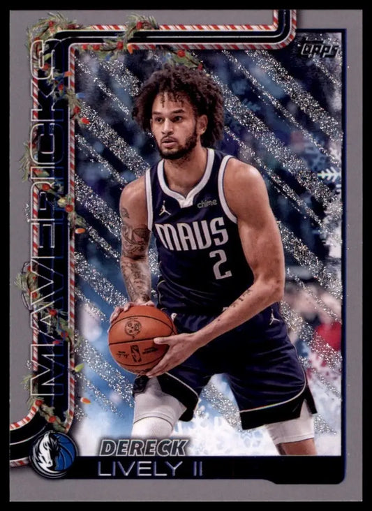 2025-26 Topps Holiday Glitter Dereck Lively II #H139 Dallas Mavericks Basketball