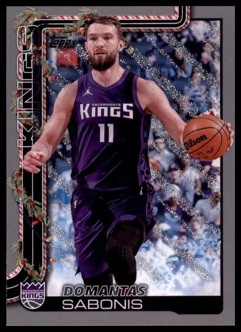 2025-26 Topps Holiday Glitter Domantas Sabonis #H134 Sacramento Kings Basketball - Basketball Card Single