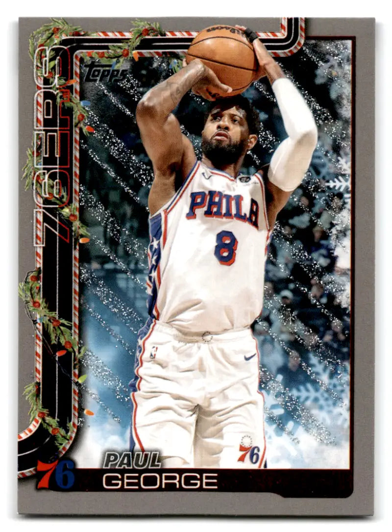 2025-26 Topps Holiday Glitter Holiday #H19 Paul George NM-MT 76ers ID:80855 - Basketball Card Single