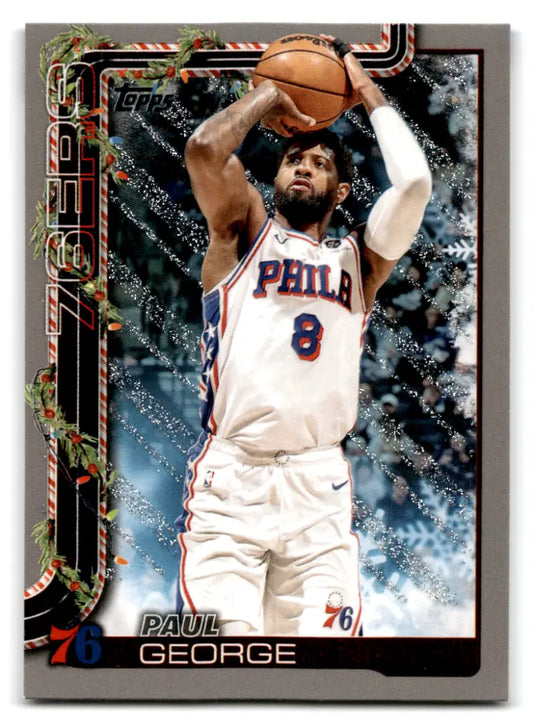 2025-26 Topps Holiday Glitter Holiday #H19 Paul George NM-MT 76ers ID:80855 - Basketball Card Single