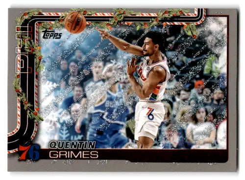 2025-26 Topps Holiday Glitter Holiday #H21 Quentin Grimes NM-MT 76ers ID:80856 - Basketball Card Single