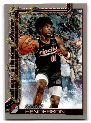 2025-26 Topps Holiday Glitter Holiday #H96 Scoot Henderson NM-MT Blazer ID:80863 - Basketball Card Single