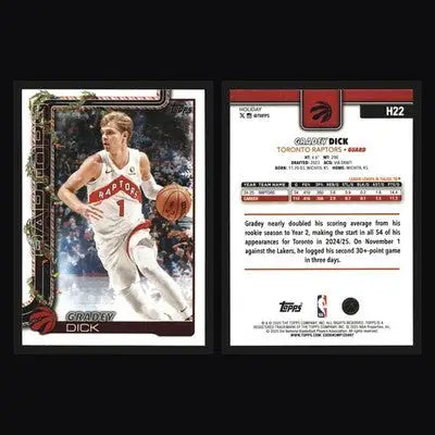 2025-26 Topps Holiday Gradey Dick #H22 Toronto Raptors