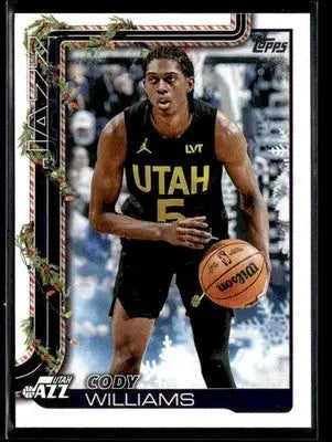 2025-26 Topps Holiday #H102 Cody Williams - Basketball Card Single