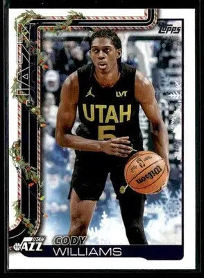 2025-26 Topps Holiday #H102 Cody Williams - Basketball Card Single
