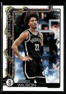 2025-26 Topps Holiday #H11 Jalen Wilson - Basketball Card Single