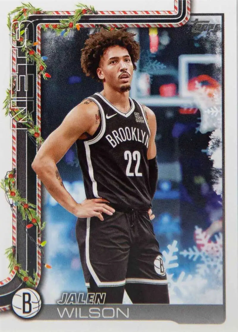 2025-26 Topps Holiday #H11 Jalen Wilson NM-MT Nets ID:80712 - Basketball Card Single