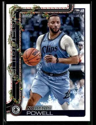 2025-26 Topps Holiday #H114 Norman Powell Base Los Angeles Clippers - Basketball Card Single