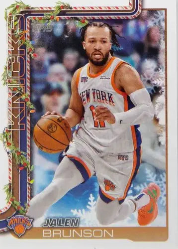 2025-26 Topps Holiday #H12 Jalen Brunson NM-MT Knicks ID:80713 - Basketball Card Single