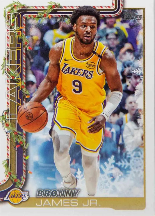 2025-26 Topps Holiday #H121 Bronny James Jr. NM-MT Lakers ID:80969 - Basketball Card Single