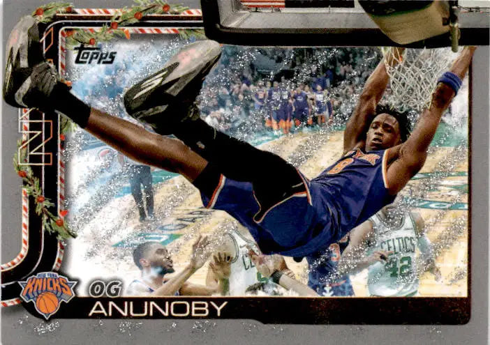 2025-26 Topps Holiday #H13 OG Anunoby Glitter Holiday - Basketball Card Single