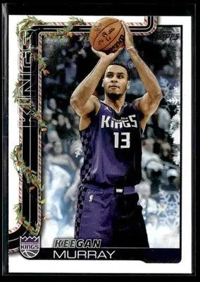 2025-26 Topps Holiday #H133 Keegan Murray Base Sacramento Kings - Basketball Card Single