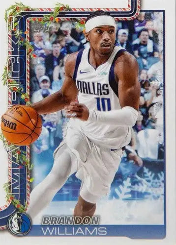 2025-26 Topps Holiday #H138 Brandon Williams NM-MT Mavericks ID:80980 - Basketball Card Single
