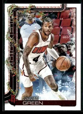 2025-26 Topps Holiday #H140 Jalen Green - Basketball Card Single