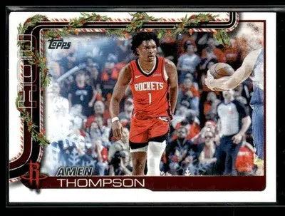 2025-26 Topps Holiday #H141 Amen Thompson - Basketball Card Single