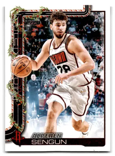 2025-26 Topps Holiday #H145 Alperen Sengun NM-MT Rockets ID:80983 - Basketball Card Single