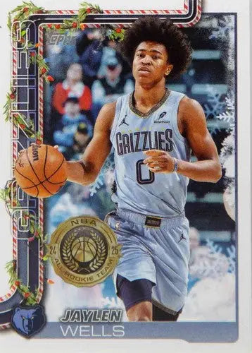 2025-26 Topps Holiday #H147 Jaylen Wells NM-MT Grizzlies ID:80985 - Basketball Card Single