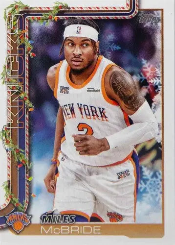 2025-26 Topps Holiday #H15 Miles McBride NM-MT Knicks ID:80716 - Basketball Card Single