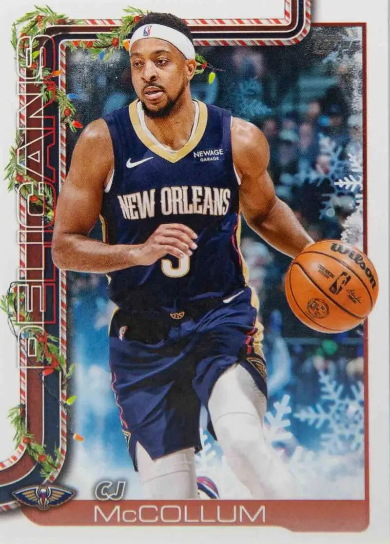 2025-26 Topps Holiday #H155 CJ McCollum NM-MT Pelicans ID:80989 - Basketball Card Single