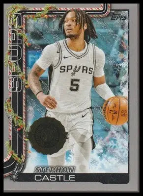2025-26 Topps Holiday #H158 Stephon Castle Holiday Glitter