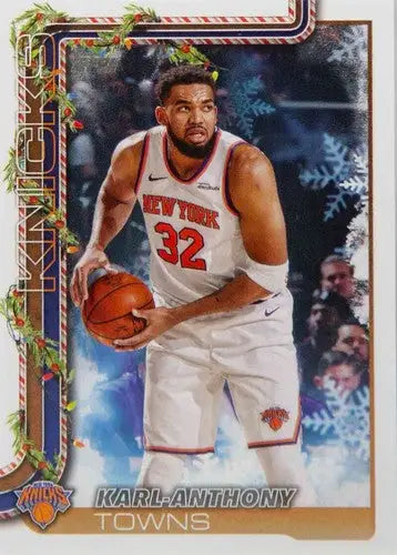 2025-26 Topps Holiday #H16 Karl-Anthony Towns NM-MT Knicks ID:80717 - Basketball Card Single
