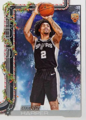 2025-26 Topps Holiday #H162 Dylan Harper NM-MT RC Rookie Spurs ID:80994 - Basketball Card Single