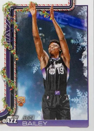 2025-26 Topps Holiday #H165 Ace Bailey NM-MT RC Rookie Jazz ID:80996 - Basketball Card Single