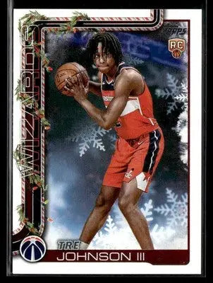 2025-26 Topps Holiday #H166 Tre Johnson III - Basketball Card Single