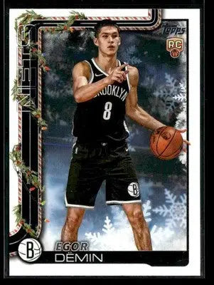 2025-26 Topps Holiday #H168 Egor Demin - Basketball Card Single