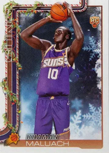 2025-26 Topps Holiday #H170 Khaman Maluach NM-MT RC Rookie Suns ID:80999 - Basketball Card Single