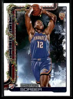 2025-26 Topps Holiday #H175 Thomas Sorber - Basketball Card Single