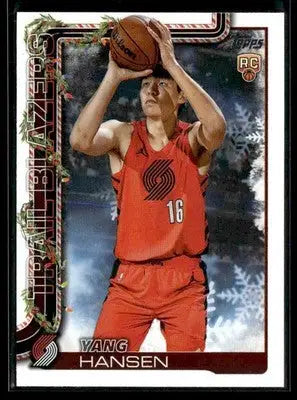 2025-26 Topps Holiday #H176 Yang Hansen - Basketball Card Single