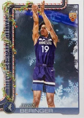 2025-26 Topps Holiday #H177 Joan Beringer NM-MT RC Rookie Timberwolves ID:81005