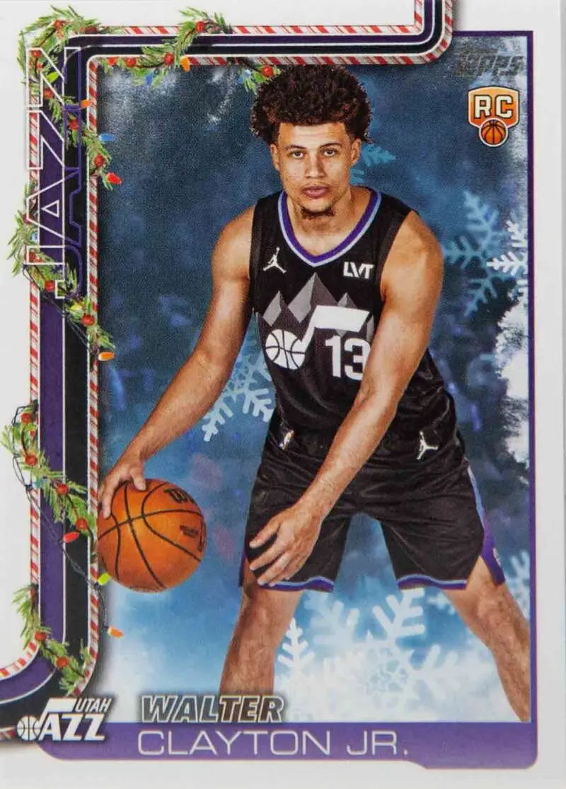 2025-26 Topps Holiday #H178 Walter Clayton Jr. NM-MT RC Rookie Jazz ID:81006 - Basketball Card Single