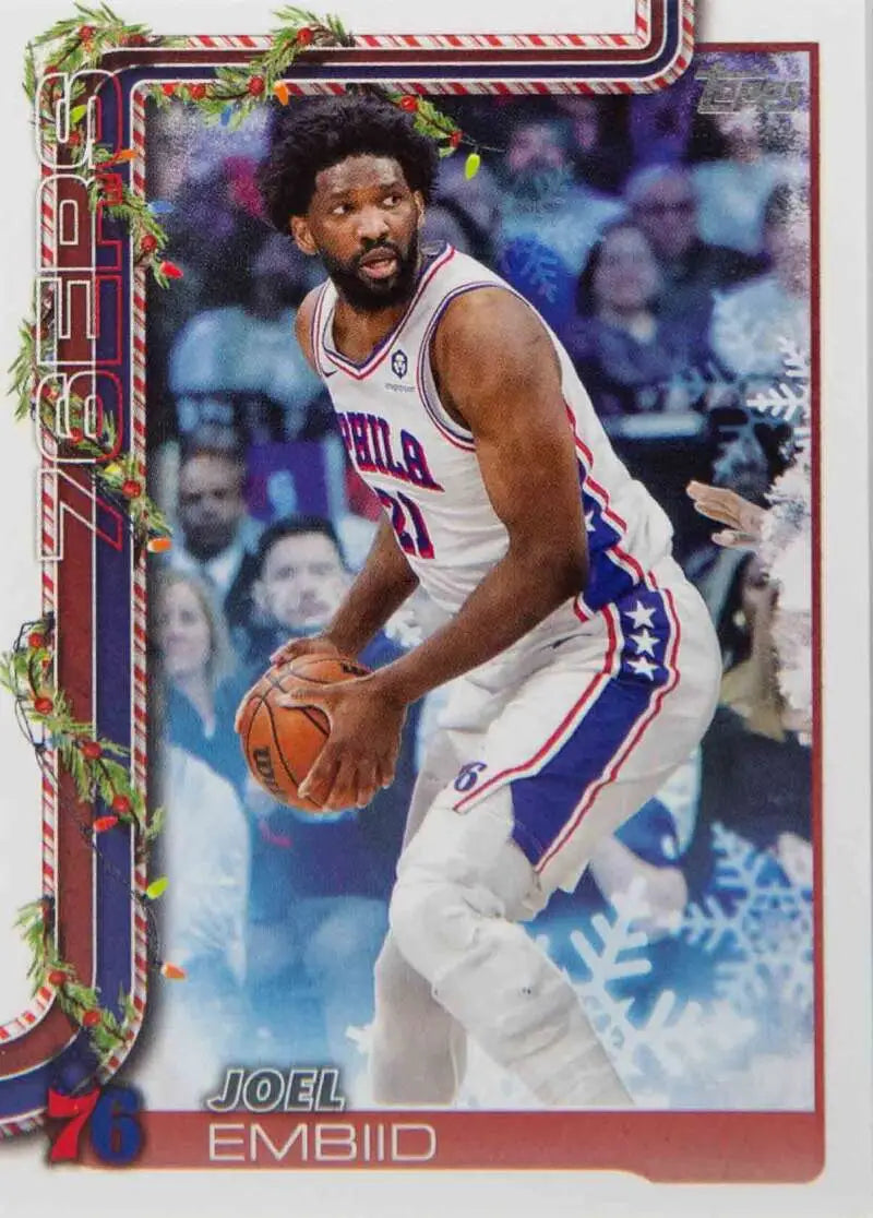 2025-26 Topps Holiday #H18 Joel Embiid NM-MT 76ers ID:80719 - Basketball Card Single