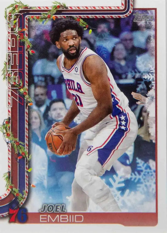 2025-26 Topps Holiday #H18 Joel Embiid NM-MT 76ers ID:80719 - Basketball Card Single