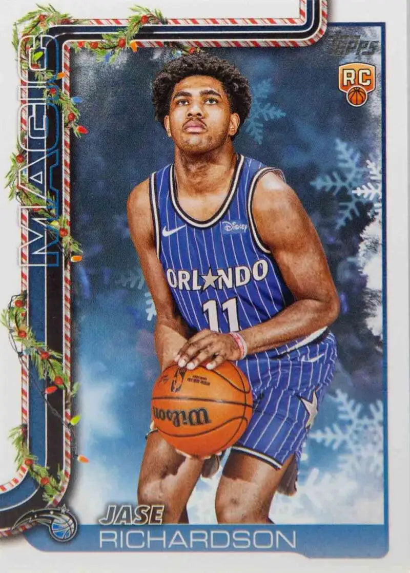 2025-26 Topps Holiday #H185 Jase Richardson NM-MT RC Rookie Magic ID:81011 - Basketball Card Single
