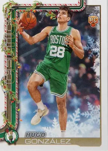 2025-26 Topps Holiday #H188 Hugo Gonzales NM-MT RC Rookie Celtics ID:81013 - Basketball Card Single