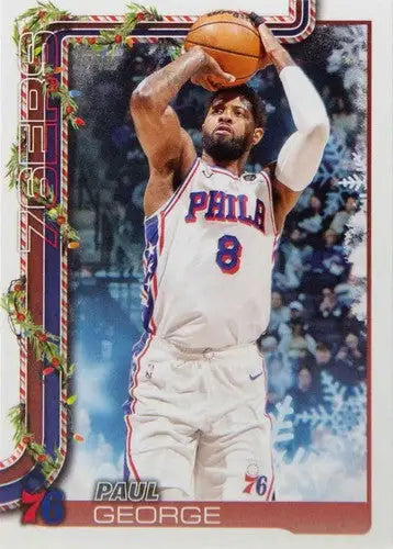 2025-26 Topps Holiday #H19 Paul George NM-MT 76ers ID:80720 - Basketball Card Single
