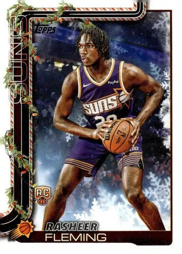 2025-26 Topps Holiday #H191 Rasheer Fleming NM-MT RC Rookie Suns ID:80194 - Basketball Card Single