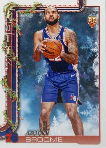 2025-26 Topps Holiday #H195 Johni Broome NM-MT RC Rookie 76ers ID:81017 - Basketball Card Single