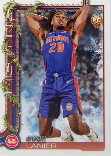 2025-26 Topps Holiday #H197 Chaz Lanier NM-MT RC Rookie Pistons ID:81019 - Basketball Card Single